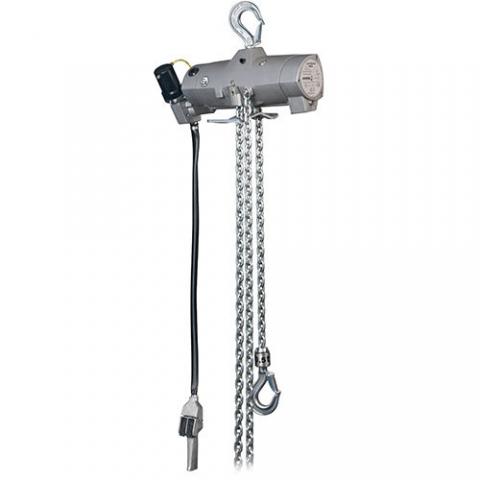 Harrington 1/2 Ton AW SP Wash Down Air Hoist, 10', Hook, Cord