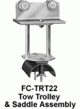 Duct-O-Wire Tow Trolley & Saddle, 12G C-Track, FC-TRT24-SS photo