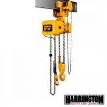Harrington 1-1/2 Ton Electric Hoist, 20', Gear Trolley, 3 Phase  photo