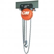 CM Cyclone, 1/2-Ton Hand Chain Hoist, 10' Lift, Army Type Gear Trolley photo