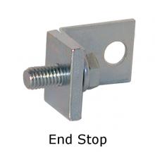 Duct-O-Wire End Stop, 12G C-Track, Galvanized, FC-CH2G  photo